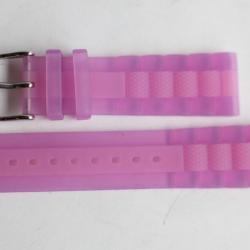 Bracelet silicone rose pour Montre  22 mm