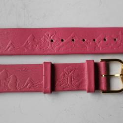 Bracelet pour montre TISSOT cuir rose 19 mm