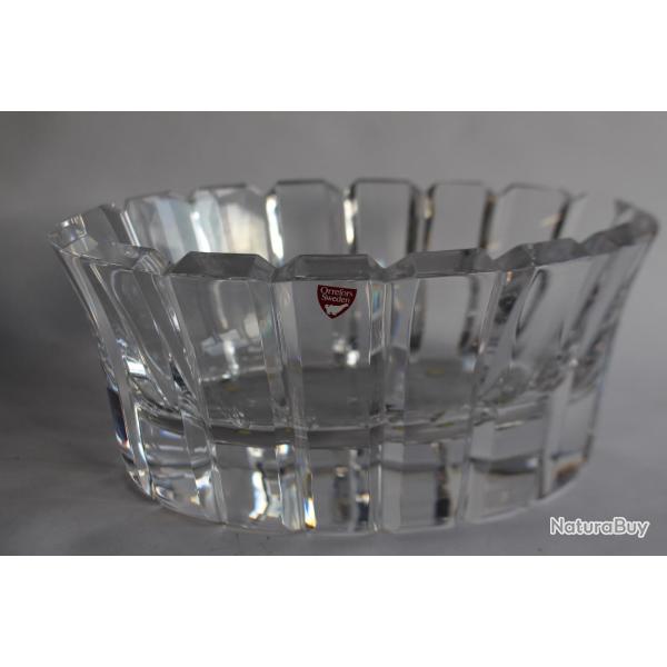 Grande coupe cristal Design Suedois Orrefors
