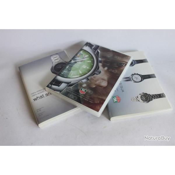 Trois DVD montres TAG HEUER horlogerie