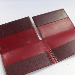 Porte cartes montres PIAGET cuir bordeaux