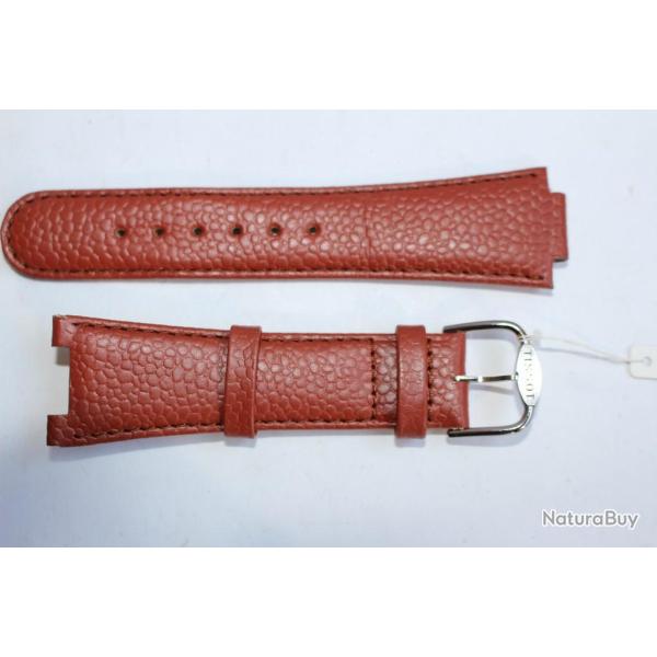 Bracelet pour montre cuir brun TISSOT 24 mm