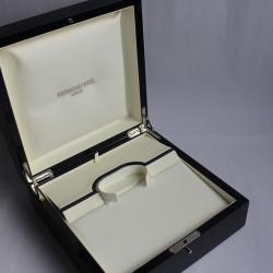 Grand écrin pour montre RAYMOND WEIL bois laqué bleu