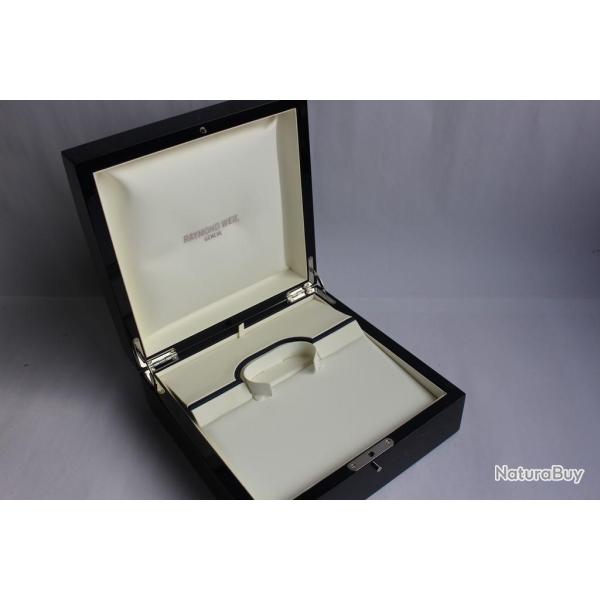 Grand �crin pour montre RAYMOND WEIL bois laqu� bleu