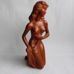 Sculpture femme nue terre cuite 1940