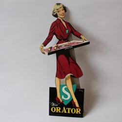 Pin up Miss ORATOR publicité montre