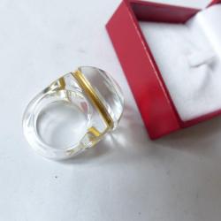 BACCARAT Bague Medicis cristal T49