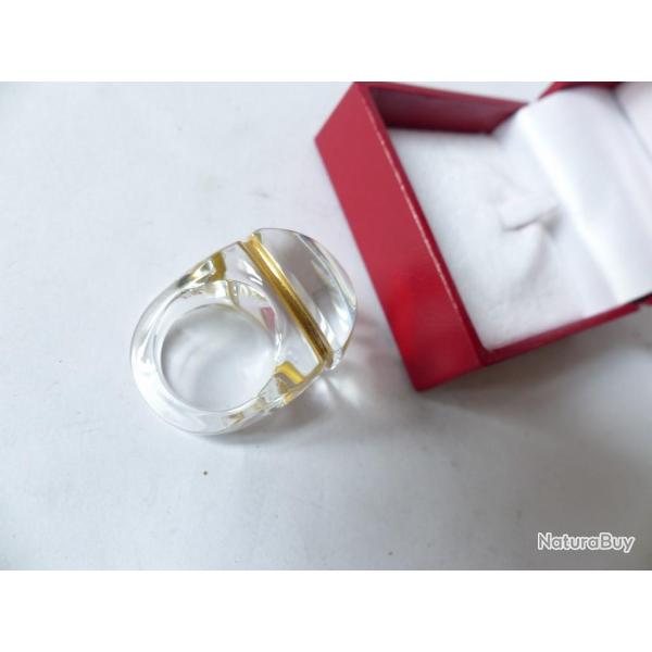 BACCARAT Bague Medicis cristal T49