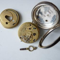 Montre de gousset argent KAY'S famous lever horlogerie