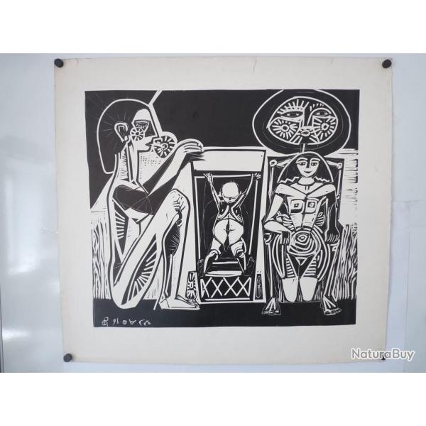 Lithographie originale Roger Descombes 1956