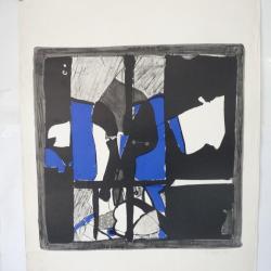 Lithographie originale Begegnung Walter BURGER 1968