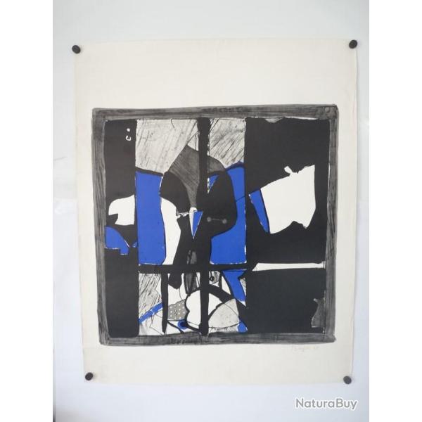 Lithographie originale Begegnung Walter BURGER 1968