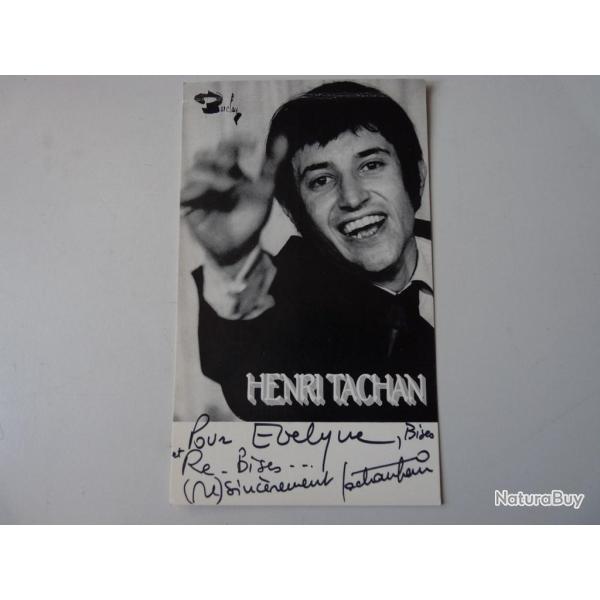 Photographie D�dicac�e Henri Tachan