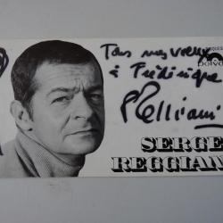 Photographie Dédicacée Serge REGGIANI