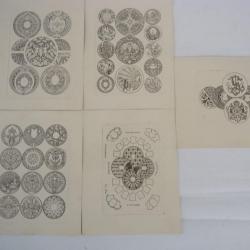 Model&eacute;s de gravures pour boites de montres horlogerie