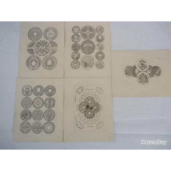 Model�s de gravures pour boites de montres horlogerie