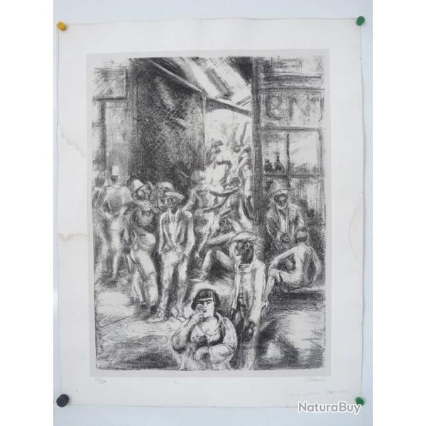 Lithographie  Charles Cl�ment estampe