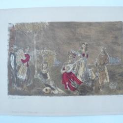 Lithographie Roland Oudot estampes