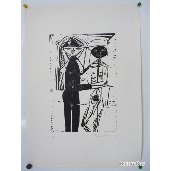 Lithographie Roger Descombes estampes