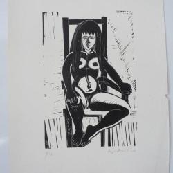 Lithographie Roger Descombes 1956