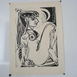 Lithographie Roger Descombes 1956