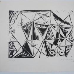 Lithographie Roger Descombes 1956