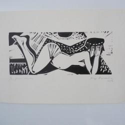 Lithographie Roger Descombes 1956