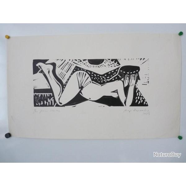 Lithographie Roger Descombes 1956