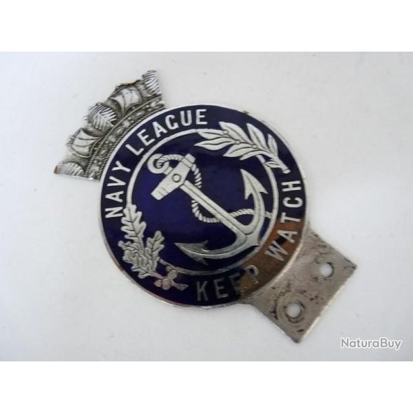 Insigne NAVY LEAGUE KEEP WATCH lligue naval Canada bateau navigation