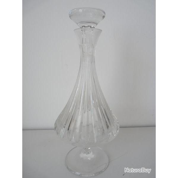 Carafe cristal cisel� vin vigne Art de la table verrerie
