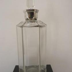 BACCARAT Carafe cristal et argent Art déco Art de la table