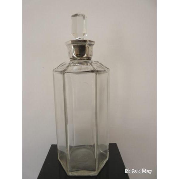BACCARAT Carafe cristal et argent Art d�co Art de la table