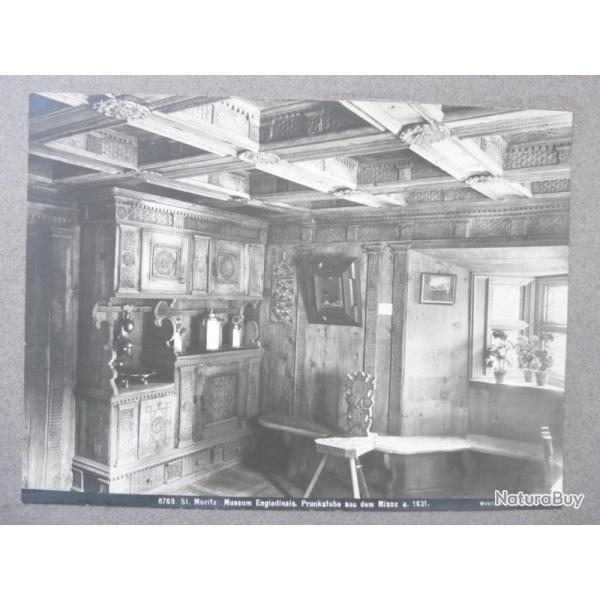 Photographie Suisse St Moritz Museum Bois sculpt�