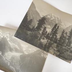 Deux photographies Montagne Mer de Glace La Flégère Bouttet Photo