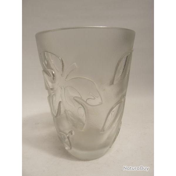 ORREFORS Vase cristal Feuilles Design Su�de
