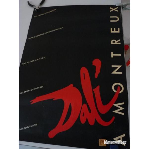 Affiche Salvador DALI Exposition MONTREUX 1984