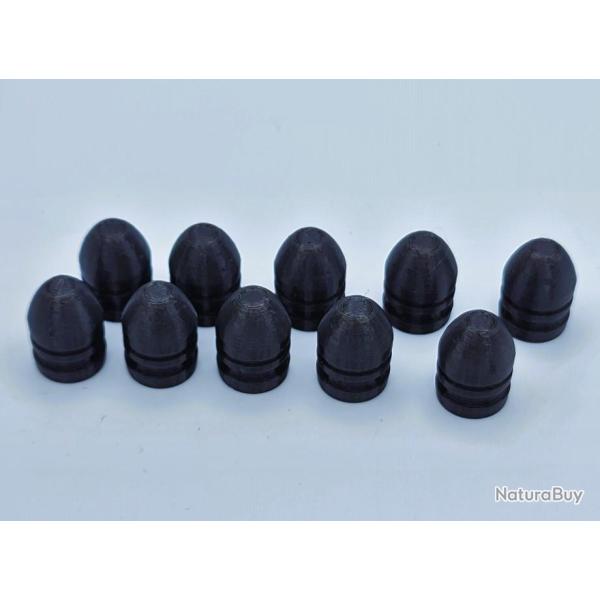 10 Ogives Mini� type cal. 18mm pour tir r�duit T 1822 Bis Poudre noire