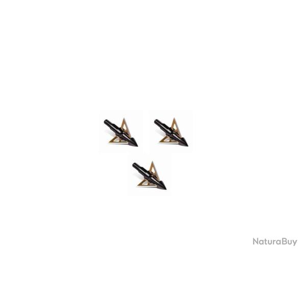 Pointes de chasse � lame fixe NAP Thunderhead x3 100 gr 3 blade/Nitro