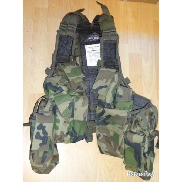 gilet tactique multi poches MIL TEC GA-301-20-430 - VENDU PAR JEPERCUTE (D22M83)