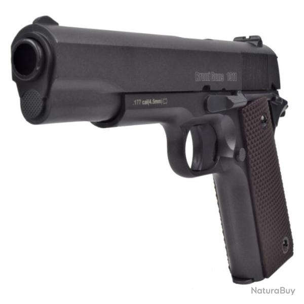 Pistolet � co2 1911 culasse metal cal. 4,5 mm - plombs diabolos