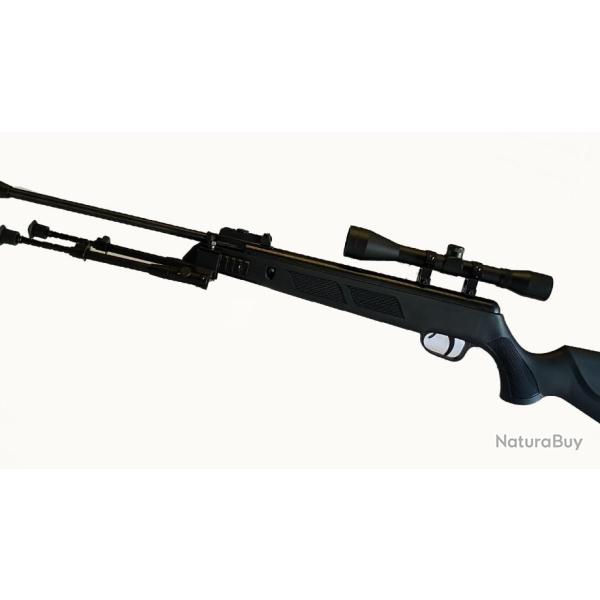 Carabine +  Bipied Install�e  5,5 mm  Zasdar SR1000S + lunette 4 x 32 19,9 joules-2