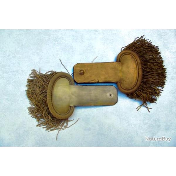 DEUX EPAULETTES D'OFFICIER IIIe REPUBLIQUE.  63280