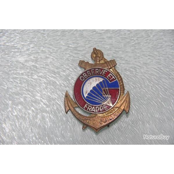 INSIGNE PARACHUTISTE :  COMMANDO  GUILLAUME  -----------------DRAGO  PARIS G.1475 ----------------