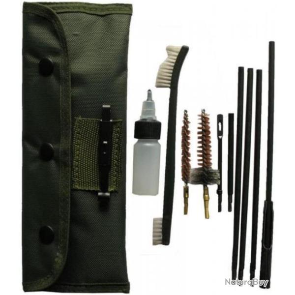 Ensemble de nettoyage fusil 10 pi�ces - .22cal 5.56mm - LIVRAISON GRATUITE ET RAPIDE