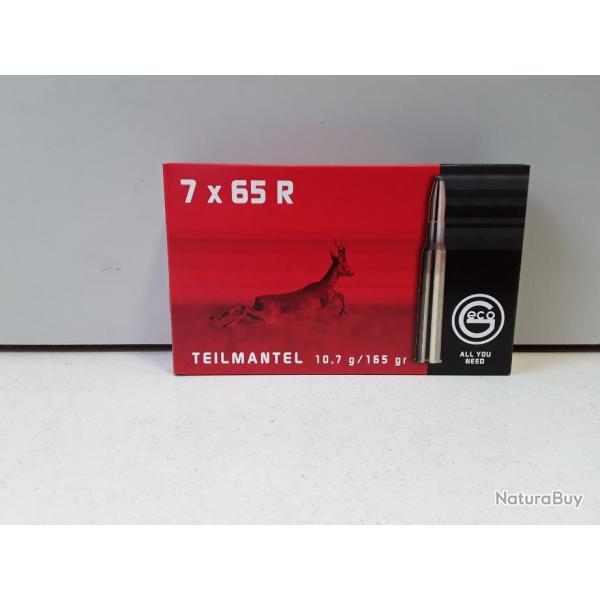 6009 BOITE DE 20 BALLES GECO CAL 7X65R 165GR NEUF