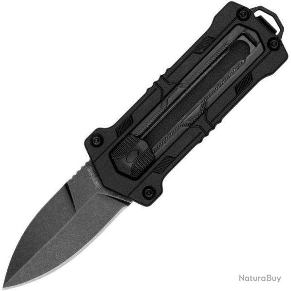 Couteau Kershaw Kapsule Sliding OTF Lame Acier 8Cr13MoV Black Manche GFN KS1190BW