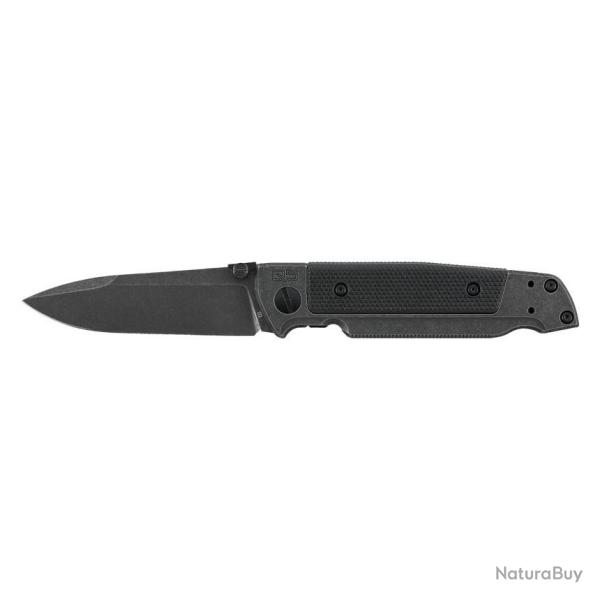 Couteau pliant Walther Q5 Steel frame folder blackwash plain