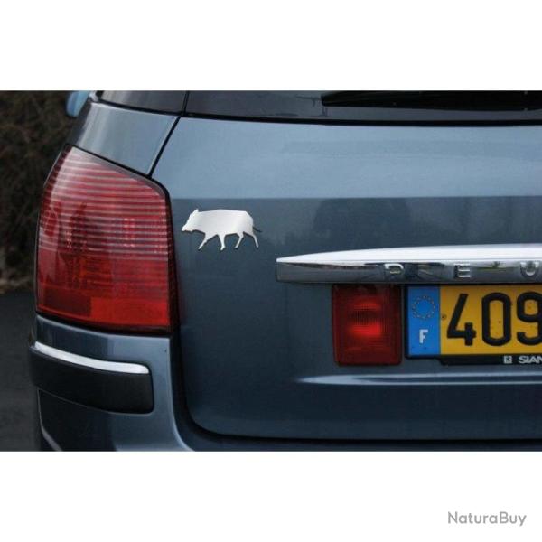 Logo Europarm chrom 3D - Sanglier