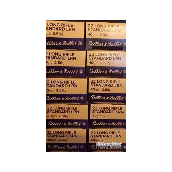 500 MUNITIONS SELLIER & BELLOT STANDARD LRN 22LR