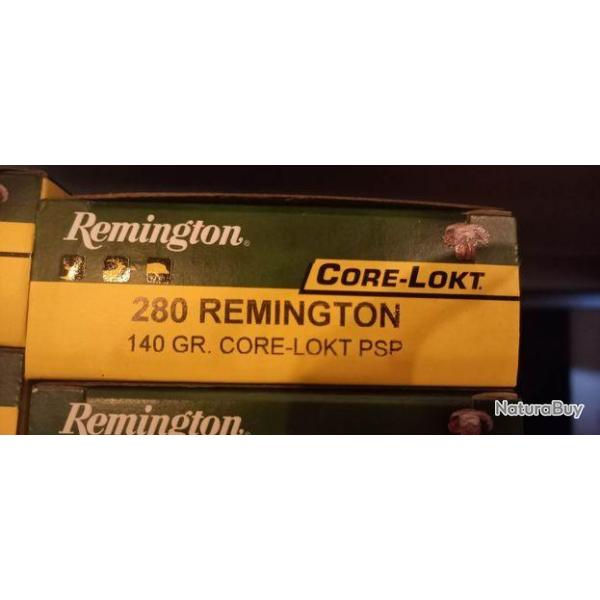 BALLE REMIGNTON 280REM 140GR CORE-LOKT PSP X20